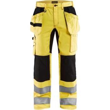 Blaklader Werkbroek met stretch High Vis - High Vis Geel/Zwart - C56