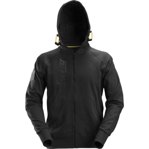 Snickers Workwear Logo FZ Hoodie Zwart S 28800400004 Snickers Workwear Logo FZ Hoodie Zwart S 28800400004