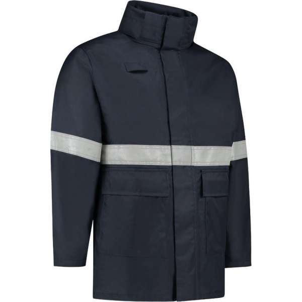 Dapro Access Multinorm Regenjas - Maat 4XL - Marineblauw - Vlamvertragend , antistatisch en chemicaliën resistent Dapro Access Multinorm Regenjas - Maat 4XL - Marineblauw - Vlamvertragend , antistatisch en chemicaliën resistent