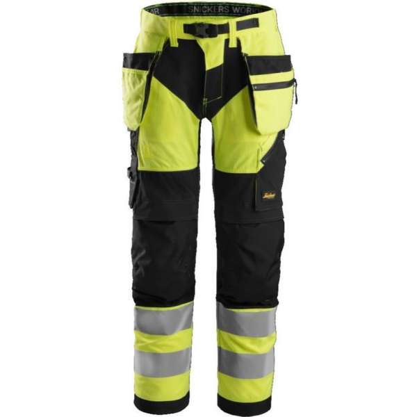 Snickers FlexiWork HV Werkbroek+ holsterzakken kl 2 6932 - - Geel/Zwart - 56 Snickers FlexiWork HV Werkbroek+ holsterzakken kl 2 6932 - - Geel/Zwart - 56