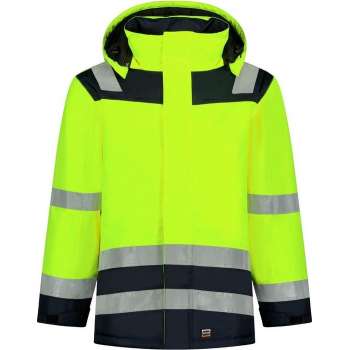 Tricorp Parka High Vis Bicolor 403020 - Mannen - Geel/Ink - 3XL
