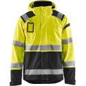 Blåkläder 4987-1987 Shell jack High Vis ongevoerd Geel/Zwart maat L