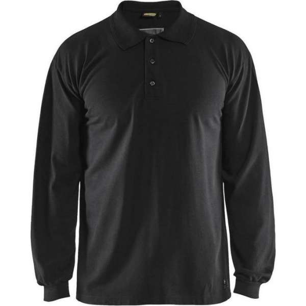 Blåkläder 3374-1726 Vlamvertragende Piqué Polo Zwart maat M Blåkläder 3374-1726 Vlamvertragende Piqué Polo Zwart maat M