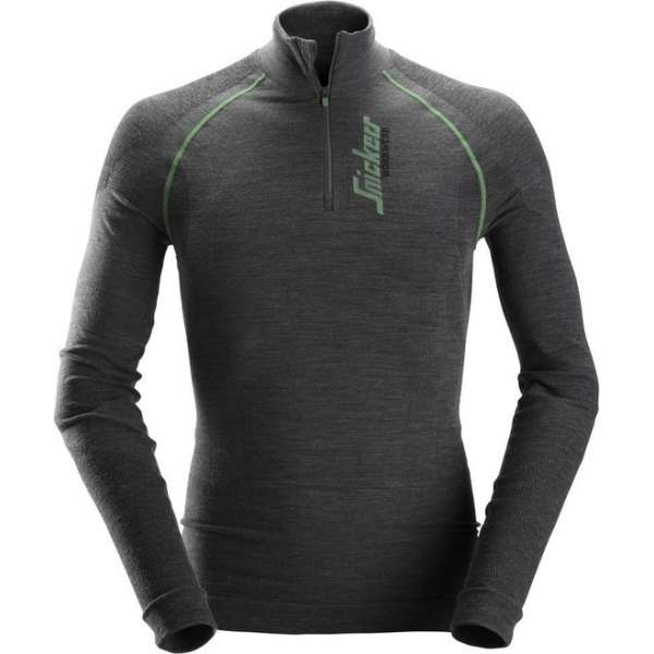 Snickers Workwear FlexiWork Seamless Wollen Shirt met lange mouwen M Snickers Workwear FlexiWork Seamless Wollen Shirt met lange mouwen M