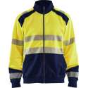Blaklader Sweatshirt hele rits High Vis - High Vis Geel/Marineblauw - M