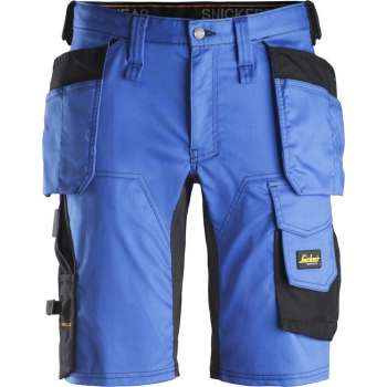 Snickers Korte Broek AllroundWork Stretch Holsterzakken 6141 - Mannen - Kobaltblauw/Zwart - 44