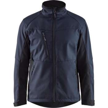 Blåkläder 4950-2516 Softshell Jack Donker marineblauw/Zwart maat XXXL