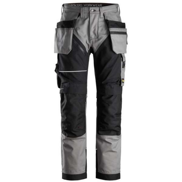 Snickers Workwear RuffWork Canvas+ Werkbroek+ met holsterzakken grijs 50 Snickers Workwear RuffWork Canvas+ Werkbroek+ met holsterzakken grijs 50