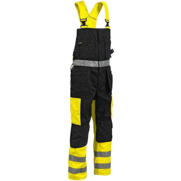 Blåkläder 2603-1860 Bretelbroek High Vis Geel/Zwart maat 46 Blåkläder 2603-1860 Bretelbroek High Vis Geel/Zwart maat 46