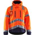 Blåkläder 4837-1977 Jack Ongevoerd High Vis Oranje/Marineblauw maat XS