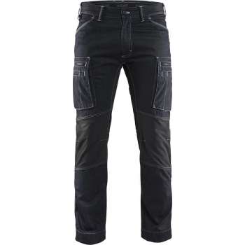 Blaklader BlÕklõder Service Werkbroek denim stretch zwart - maat C48