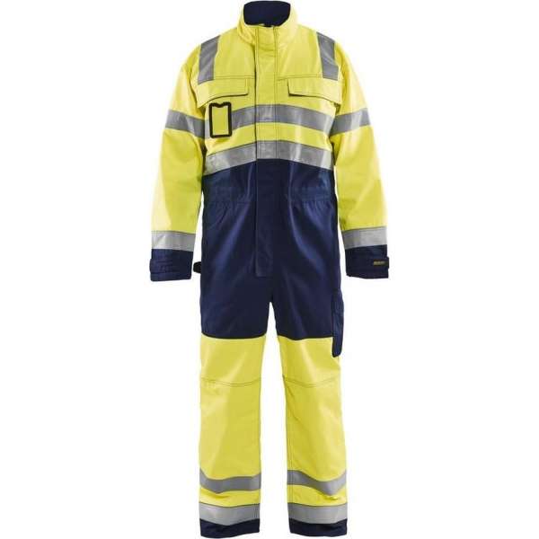 Blåkläder 6373-1804 Overall High Vis Geel/Marineblauw maat 46 Blåkläder 6373-1804 Overall High Vis Geel/Marineblauw maat 46