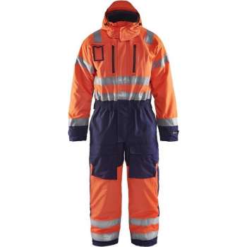 Blåkläder 6763-1977 Winteroverall High Vis Oranje/Marineblauw maat 52