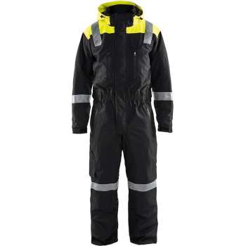 Blåkläder 6787-1977 Winteroverall Zwart/Geel maat D108