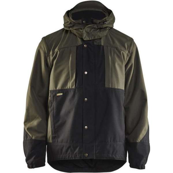 Blåkläder 4854-1977 Garden jas Ongevoerd Army Groen/Zwart maat S Blåkläder 4854-1977 Garden jas Ongevoerd Army Groen/Zwart maat S