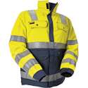 Blåkläder 4026-1804 Dames jas High Vis ongevoerd Geel/Marineblauw maat L