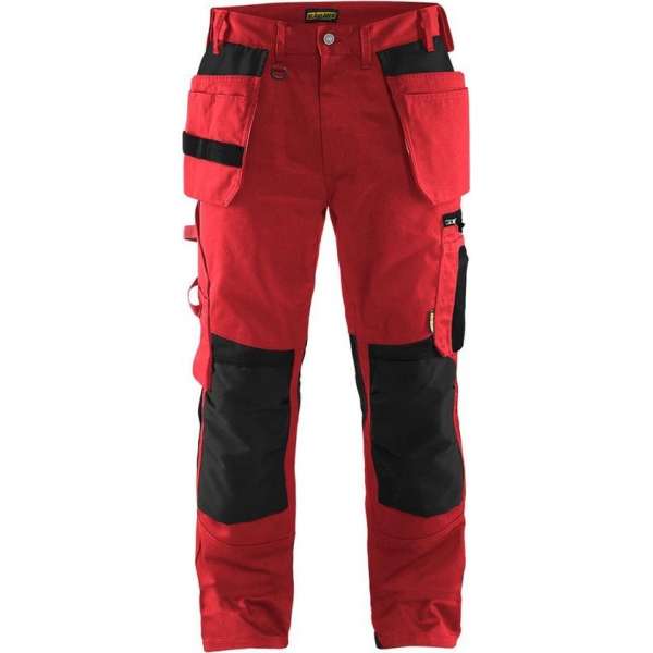 Blaklader Werkbroek met spijkerzakken - Rood/Zwart - C50 Blaklader Werkbroek met spijkerzakken - Rood/Zwart - C50