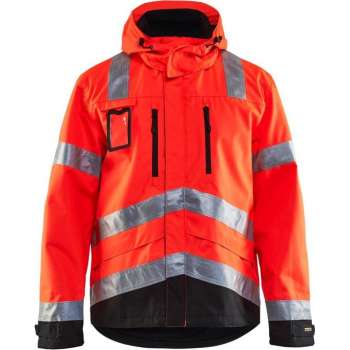 Blåkläder 4837-1977 Jack Ongevoerd High Vis Rood/Zwart maat 5XL