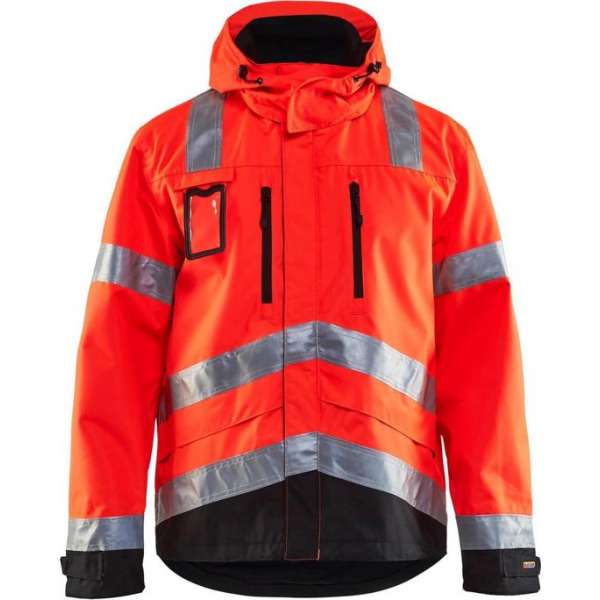 Blåkläder 4837-1977 Jack Ongevoerd High Vis Rood/Zwart maat 5XL Blåkläder 4837-1977 Jack Ongevoerd High Vis Rood/Zwart maat 5XL