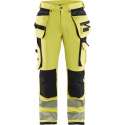 High Visibility Werkbroek 1997 met 4-Weg Stretch High Vis Geel/Zwart - Maat 154