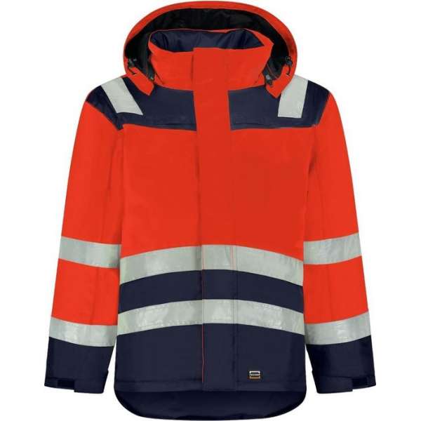 Tricorp Midi Parka High Vis Bicolor 403023 - Mannen - Rood/Ink - M Tricorp Midi Parka High Vis Bicolor 403023 - Mannen - Rood/Ink - M