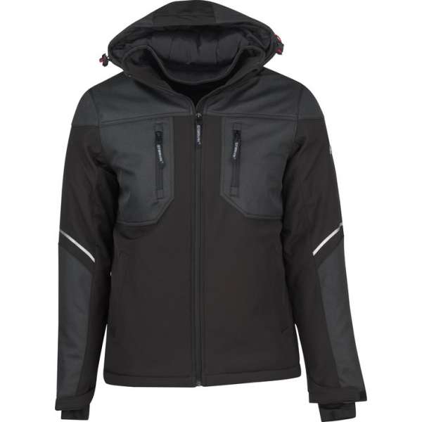 STØRVIK Softshell Werkjas Winddicht Heren Antraciet - Maat XL - BOAZ STØRVIK Softshell Werkjas Winddicht Heren Antraciet - Maat XL - BOAZ