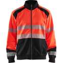 Blaklader Sweatshirt hele rits High Vis - High Vis Rood/Zwart - 3XL