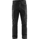 Blaklader Service werkbroek denim stretch - Zwart - D116