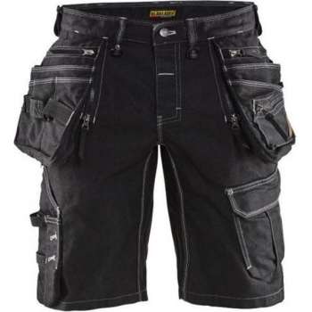 Blaklader Korte Werkbroek Jeans Stretch X1900 1992-1141 - Mannen - Zwart - 60