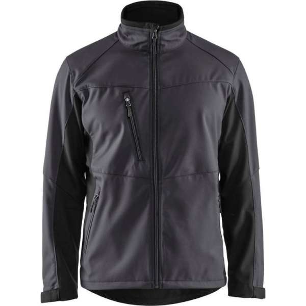 Blaklader Softshell Jack 4950-2516 - Mannen - Grijs/Zwart - M Blaklader Softshell Jack 4950-2516 - Mannen - Grijs/Zwart - M