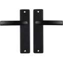 Starx Deurklink Zwart – Deurbeslag – Deurkruk met Schild – Blind - Deurklink Blok – 43 x 180 x Ø 18 mm