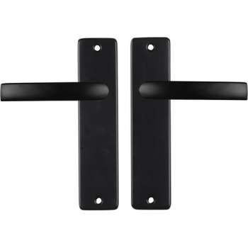 Starx Deurklink Zwart – Deurbeslag – Deurkruk met Schild – Blind - Deurklink Blok – 43 x 180 x Ø 18 mm