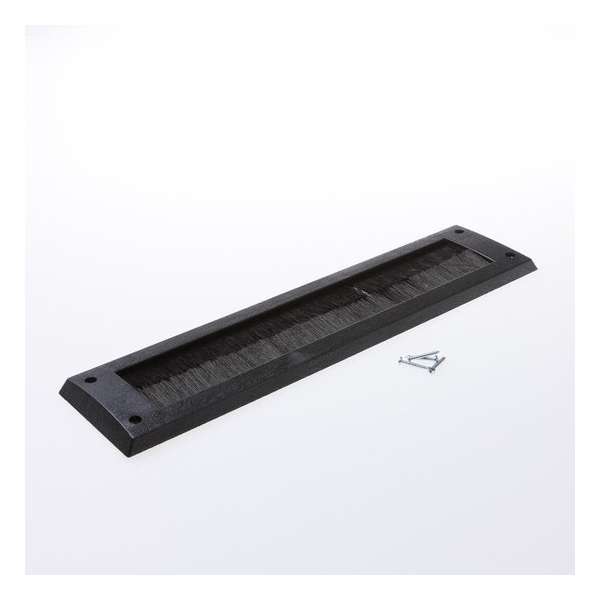 Gezu borsteltochtplaat - voor briefplaat 340x83 mm - zwart Gezu borsteltochtplaat - voor briefplaat 340x83 mm - zwart