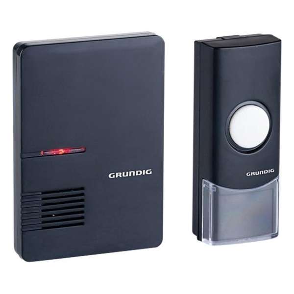 Grundig - Draadloze deurbel - LED - 36 Tunes - Bereik 80m2 Grundig - Draadloze deurbel - LED - 36 Tunes - Bereik 80m2