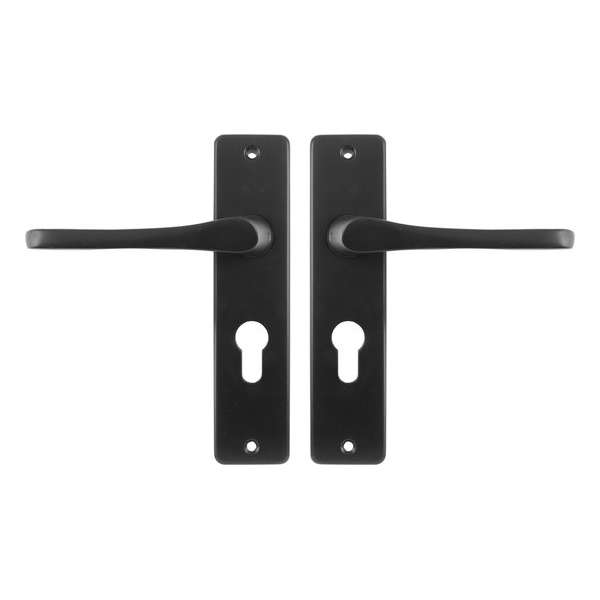 Starx Deurklink Zwart – Deurbeslag – Deurschild voor Profielcilinder (PC55) – Deurklink Vlinder Starx Deurklink Zwart – Deurbeslag – Deurschild voor Profielcilinder (PC55) – Deurklink Vlinder