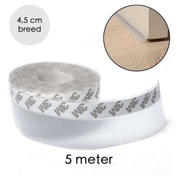 Tochtstrips voor Deur en Raam Zelfklevend - 5 Meter x 4,5 cm - Transparant – Sealing Strip – Tocht Strip – Tochtstopper Tochtstrips voor Deur en Raam Zelfklevend - 5 Meter x 4,5 cm - Transparant – Sealing Strip – Tocht Strip – Tochtstopper