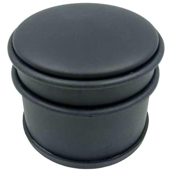 Deurstop - Ø9x7.5cm - Mat Zwart - Staal - Deurstopper Deurstop - Ø9x7.5cm - Mat Zwart - Staal - Deurstopper