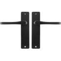 Starx Deurklink Zwart – Deurbeslag – Deurkruk met Schild – Deurklink Vlinder - 43 x 180 mm – Ø 18 mm