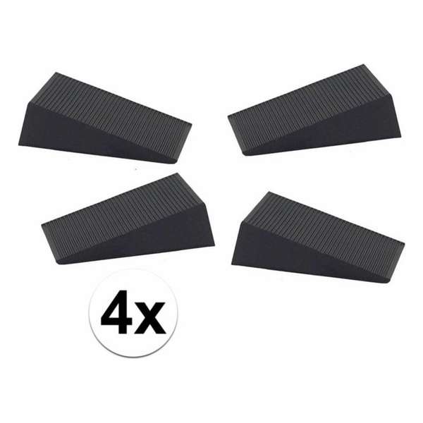 Ben Tools Deurstopper - 6x1,6x7 Cm - 4 Stuks - Rubber Ben Tools Deurstopper - 6x1,6x7 Cm - 4 Stuks - Rubber
