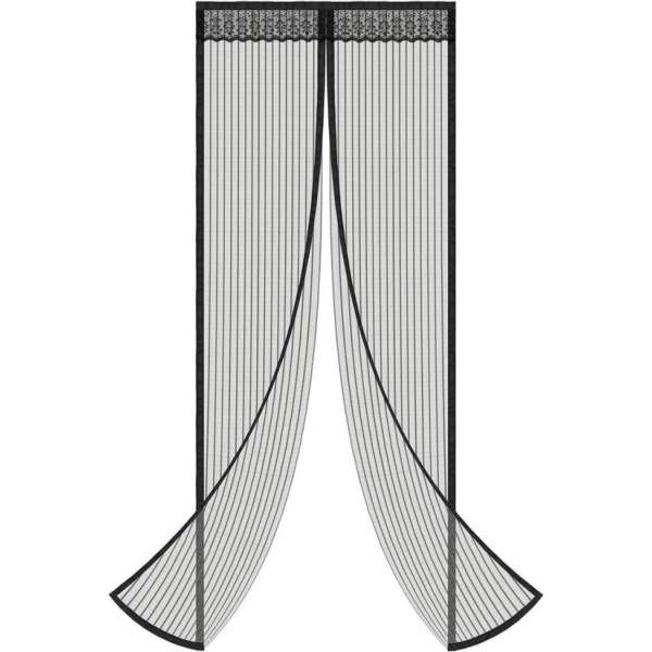 O'DADDY vliegengordijn deur magnetisch -100x230 cm - zwart