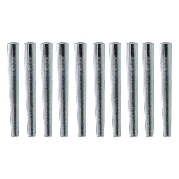 Intersteel 10 conische krukstift-pennetjes vernikkeld Intersteel 10 conische krukstift-pennetjes vernikkeld