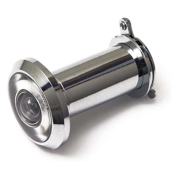 Dulimex DRS 160B Deurspion / 160° / Ø 12 mm / deurdikte 35-56 mm / incl. afsluitklepje / massief messing verchroomd (per stuk) Dulimex DRS 160B Deurspion / 160° / Ø 12 mm / deurdikte 35-56 mm / incl. afsluitklepje / massief messing verchroomd (per stuk)
