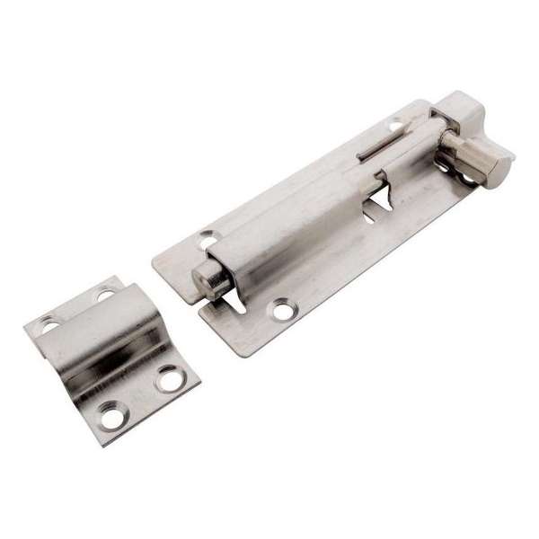 Benson Deurschuif Profielgrendel 100mm RVS Benson Deurschuif Profielgrendel 100mm RVS