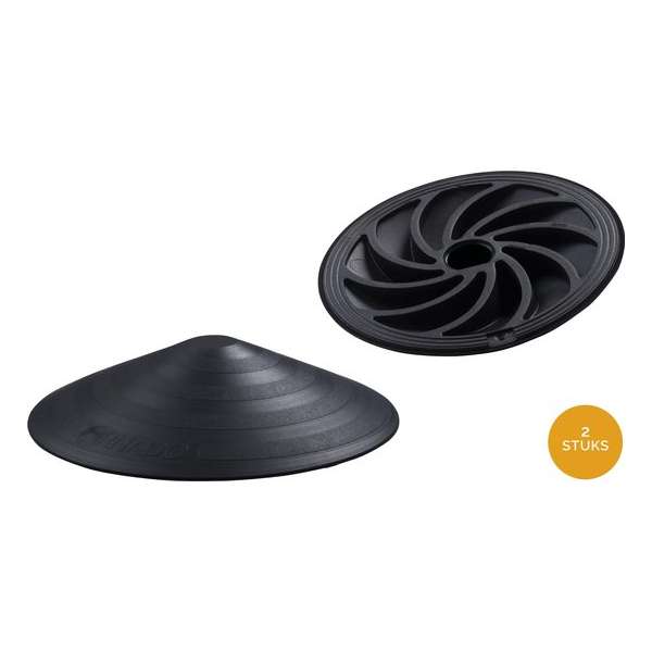 Doornado Deurstopper - Deurstop voor binnen en buiten - 2 stuks deurstoppers - Deurbuffer - Zwart Doornado Deurstopper - Deurstop voor binnen en buiten - 2 stuks deurstoppers - Deurbuffer - Zwart