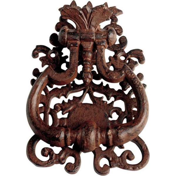 Deurklopper klassiek - Metaal - Roestbuin - Esschert Design Deurklopper klassiek - Metaal - Roestbuin - Esschert Design