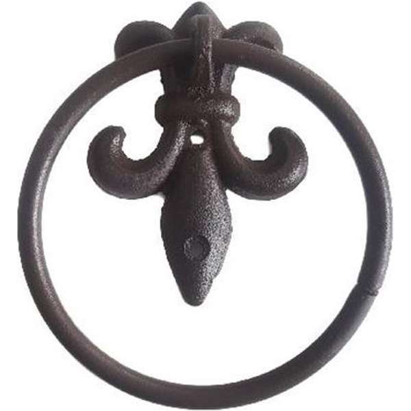 Nostalgische deurklopper ring - Bruin / Zwart Nostalgische deurklopper ring - Bruin / Zwart