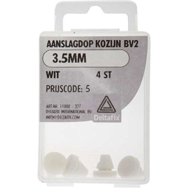 AANSLAGDOP BERKVENS 3.5MM RAL 9010 4 ST AANSLAGDOP BERKVENS 3.5MM RAL 9010 4 ST