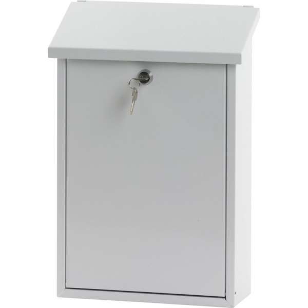 V-part Wandbrievenbus Toledon 27 X 40 Cm Staal Wit V-part Wandbrievenbus Toledon 27 X 40 Cm Staal Wit