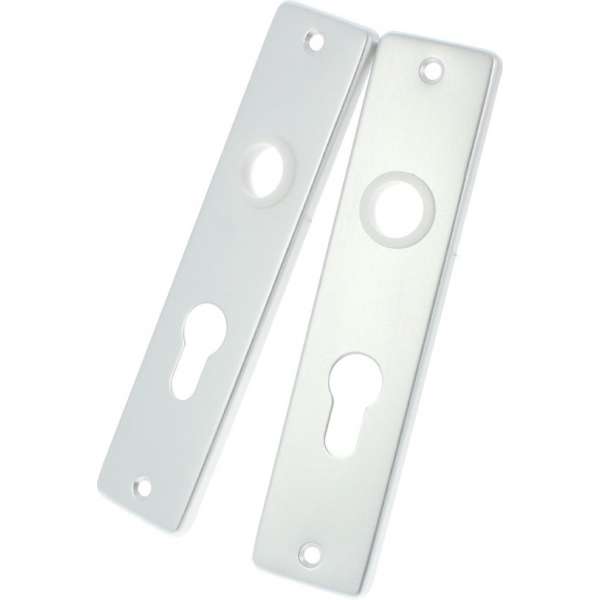 Starx Kortschild Profielcilinder – Deurschild voor Profielcilinder – Hartafstand 55 mm – Zilver Aluminium F1 – 180 x 41 mm Starx Kortschild Profielcilinder – Deurschild voor Profielcilinder – Hartafstand 55 mm – Zilver Aluminium F1 – 180 x 41 mm