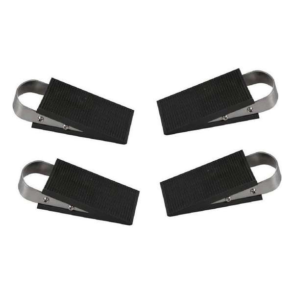 Deurstopper klem / wig - 12,5 cm - RVS / Rubber - deurwig Deurstopper klem / wig - 12,5 cm - RVS / Rubber - deurwig
